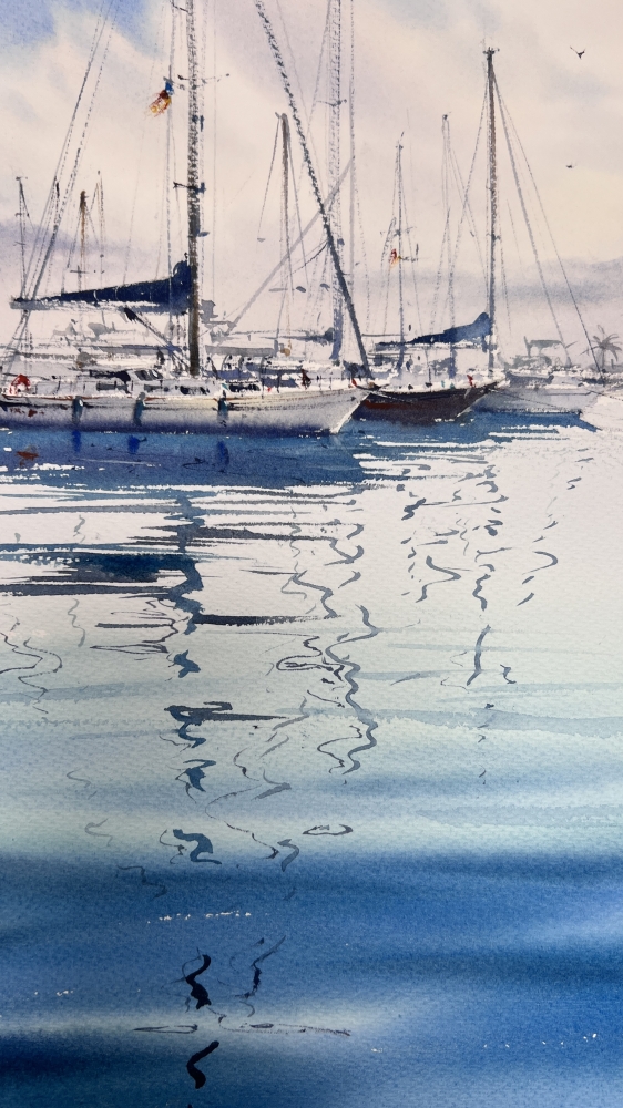 Yachts in the Morning Haze