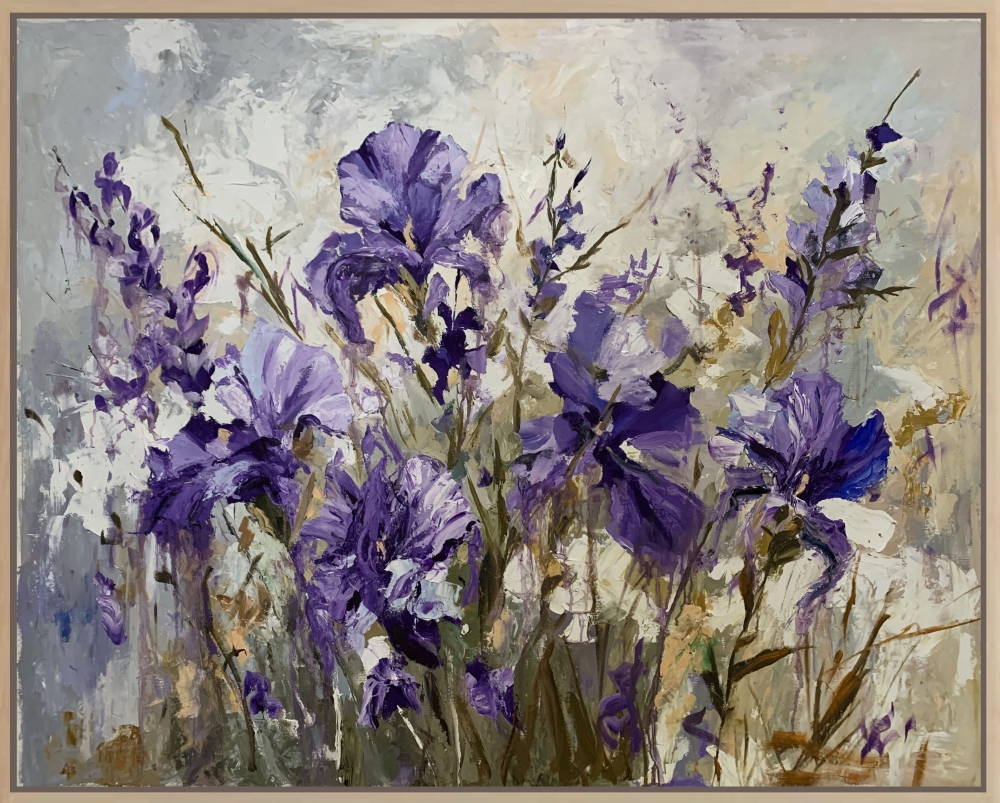 Lavender Breeze of irises.