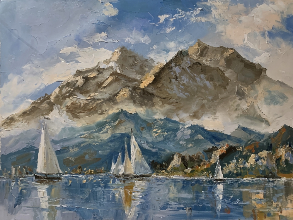 Geneva Sail Dreams, Alps.