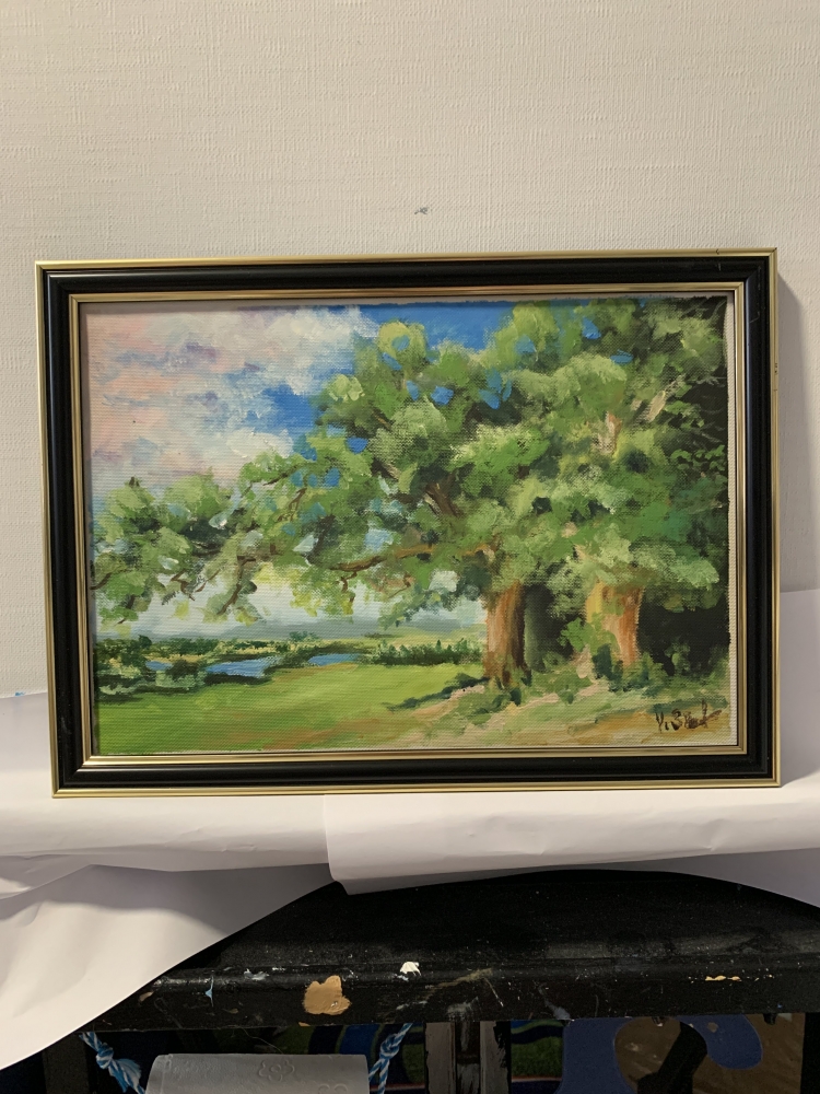 Landscape with a tree.