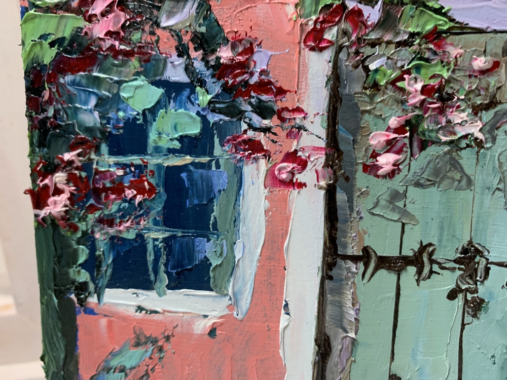 Green door. 