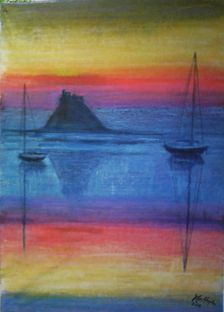 Holy Island high tide