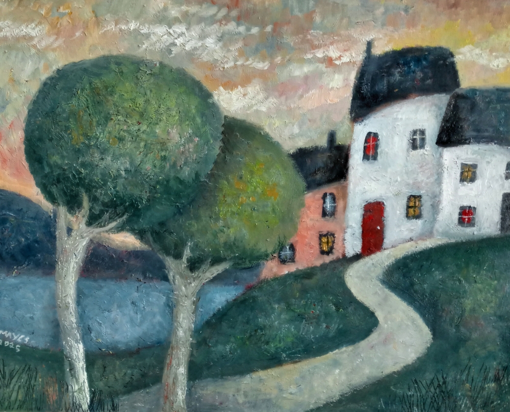 homes by a lake