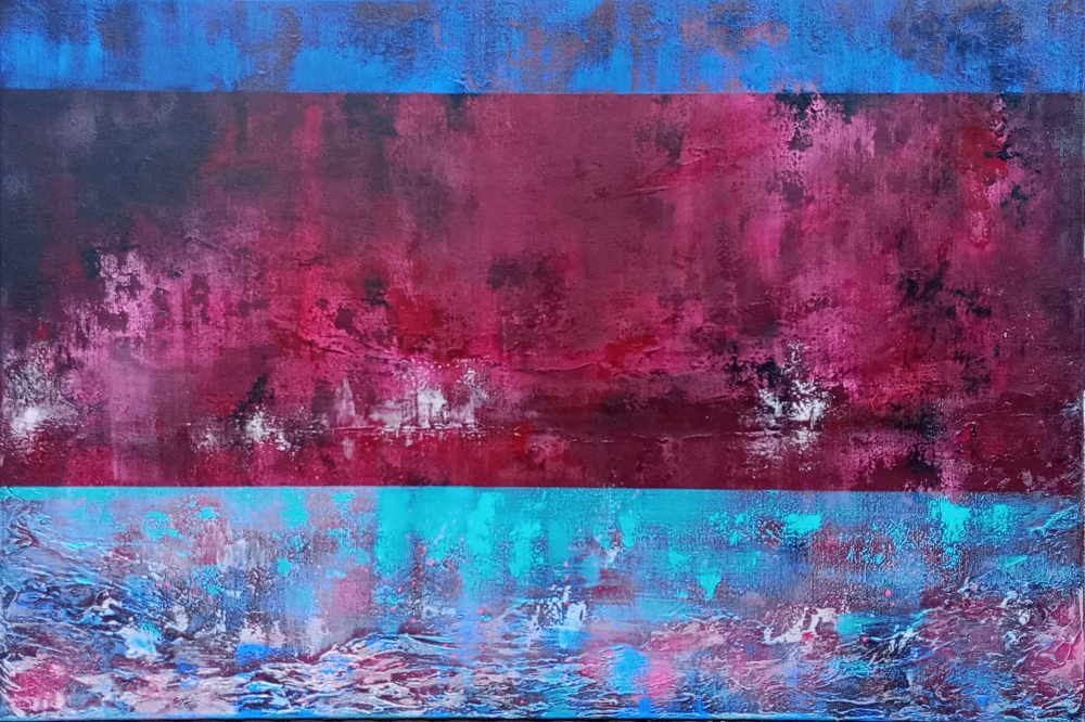 CONSEQUENTIAL STRANGERS Textured Abstract Painting 120 X 80CM