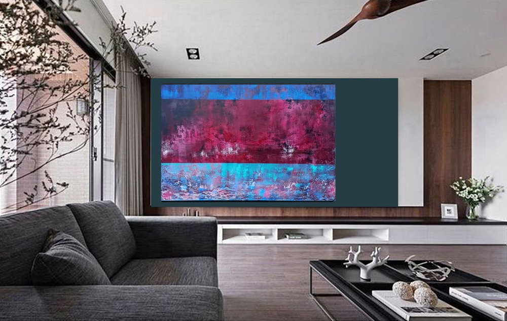 CONSEQUENTIAL STRANGERS Textured Abstract Painting 120 X 80CM