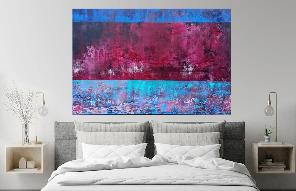 CONSEQUENTIAL STRANGERS Textured Abstract Painting 120 X 80CM