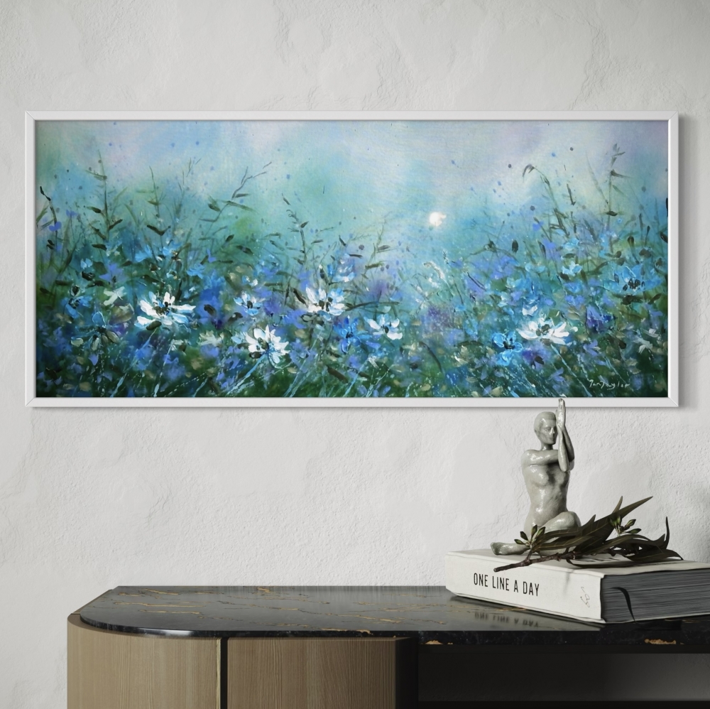 Framed Painting - Moon Serenity