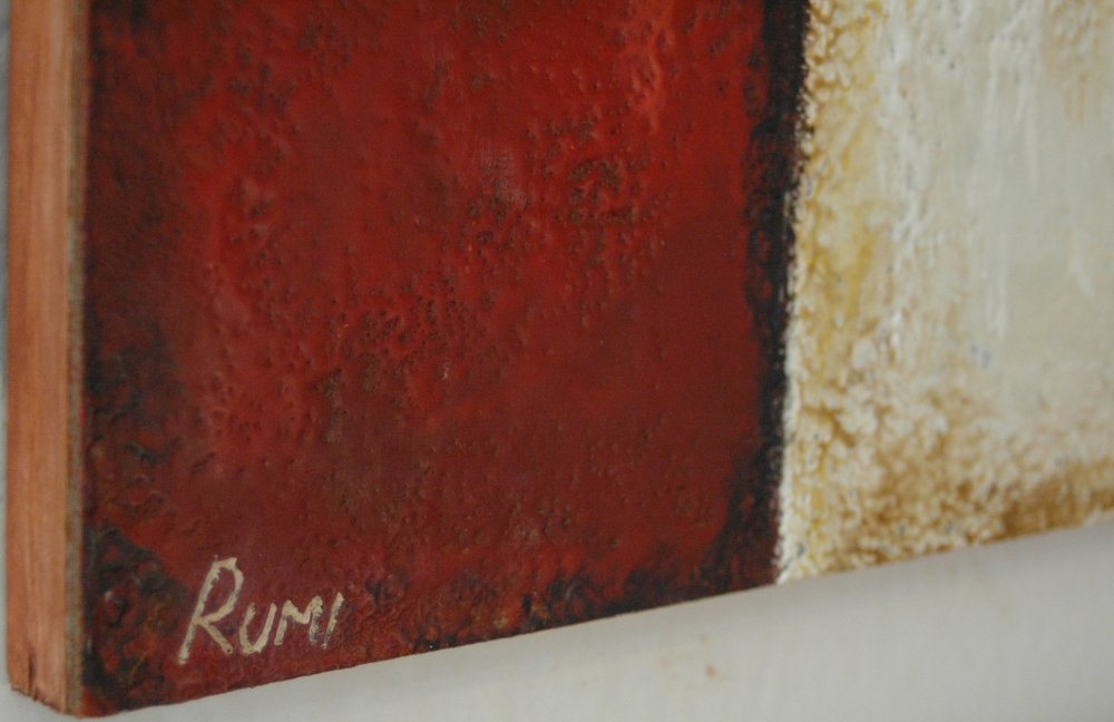 \"Runes\". Encaustic.