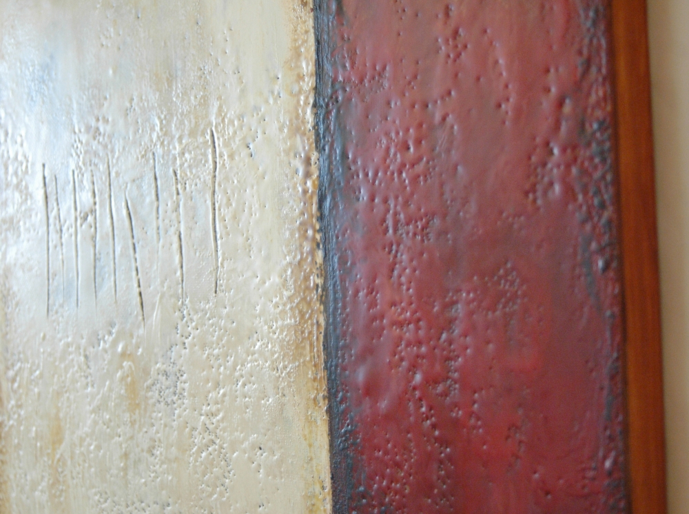 \"Runes\". Encaustic.