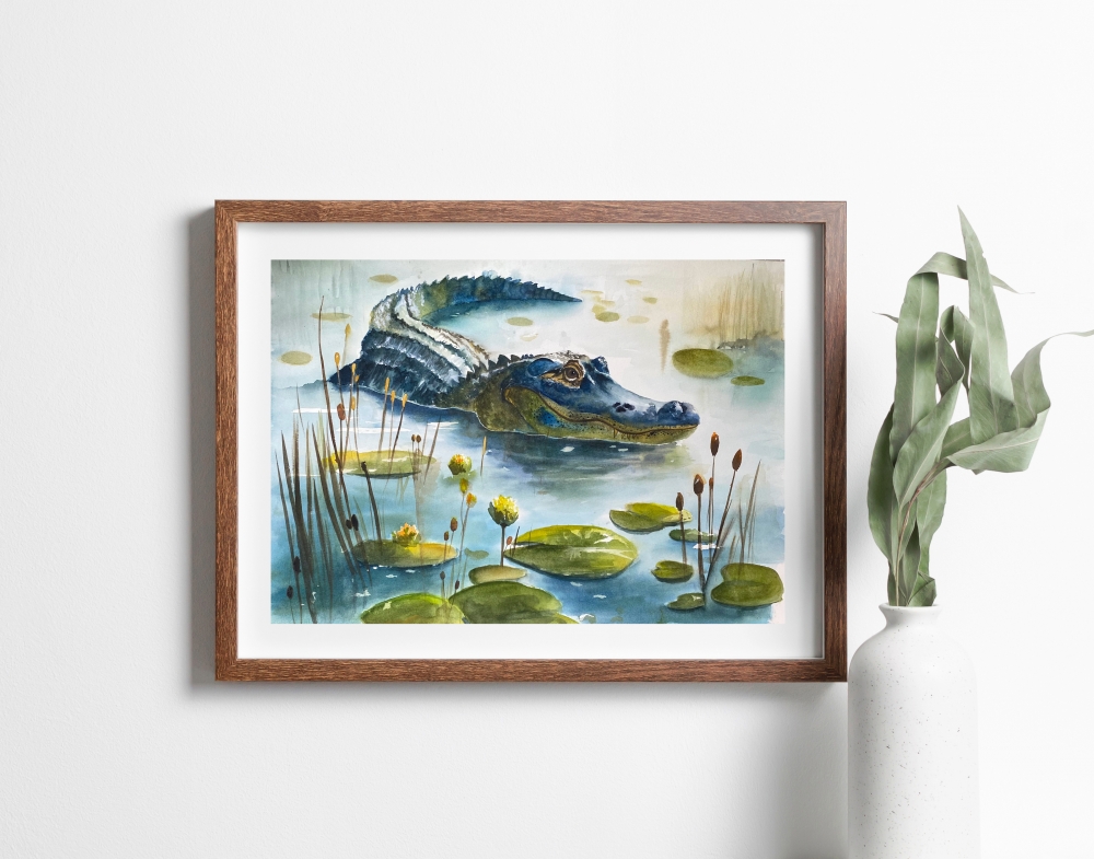 Silent Watcher | Original | A3 Watercolor Painting
