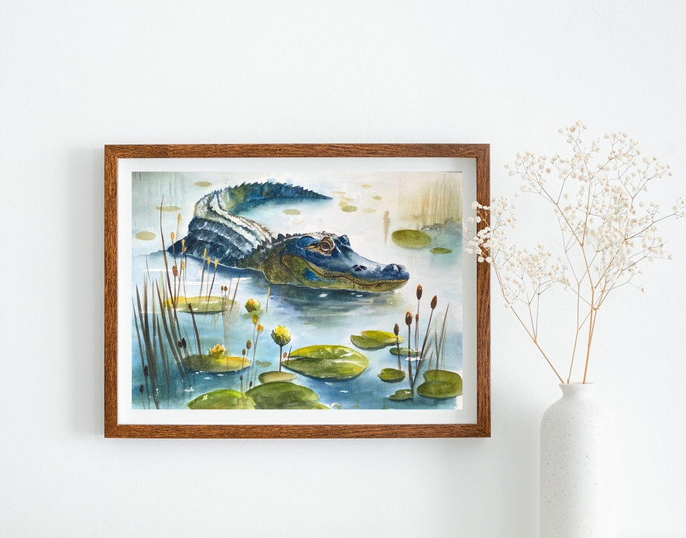 Silent Watcher | Original | A3 Watercolor Painting