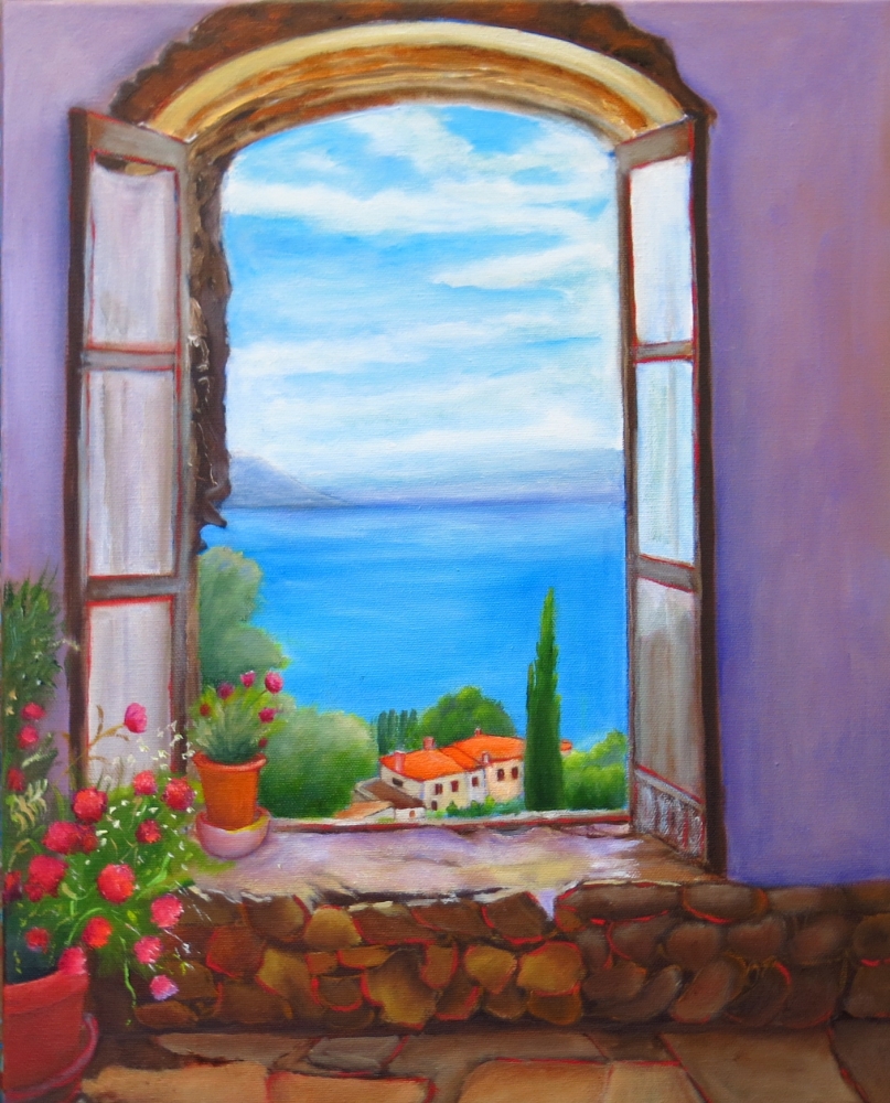 Scenic View through a Window