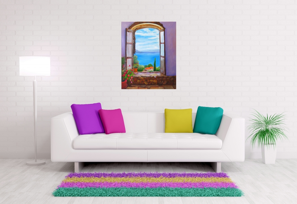 Scenic View through a Window