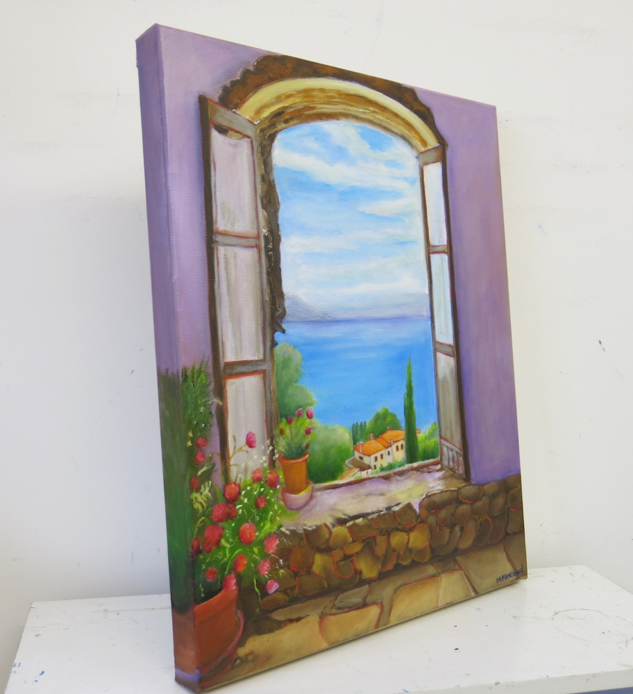 Scenic View through a Window