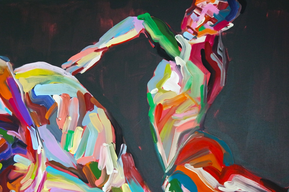 XL Yummy Colourful Men Dancing 5278