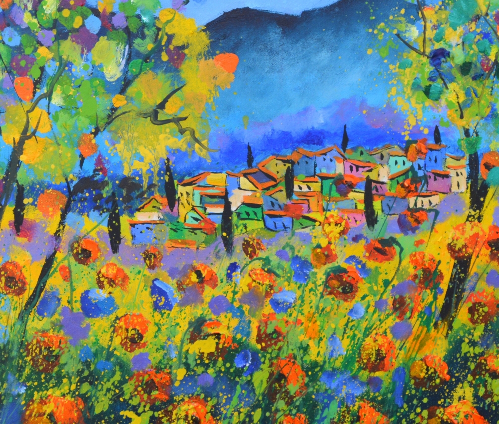 Red poppies in Provence 