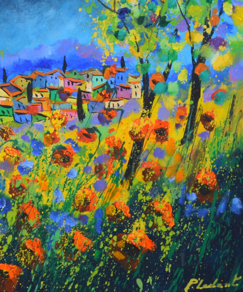Red poppies in Provence 