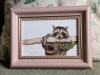 Branch Buddy + Framed Racoon Fine Art Drawing