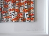 Artist made Fused Glass Autumn Silver birch Trees Picture