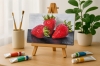 Strawberries - Small Original Still Life Oil Painting by Matthew Allton