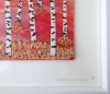 Artist made Fused Glass Silver Birch Trees