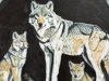 She wolf in Den with Pups 