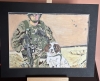 Military dog handler with snifffer cocka spaniel called Jess