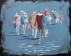 People in a city