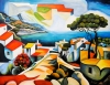 Abstract sea view