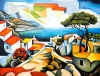Abstract sea view