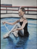 Girl at ballet class
