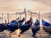Sun-Kissed Boats of Venice