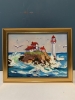 Seascape with lighthouse.