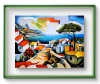 Abstract sea view