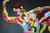 XL Yummy Colourful Men Dancing 5278