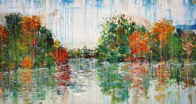 Trees By A Lake L 1