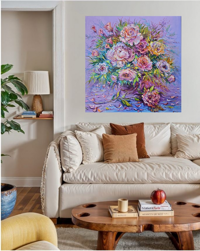 Roses in a Crystal Vase