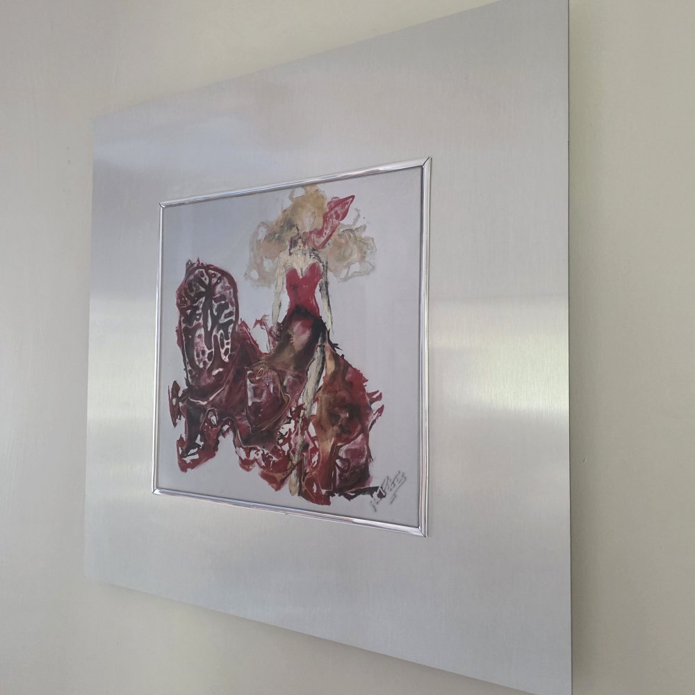 Queen of Hearts' Throne ( acrylic glass original) 