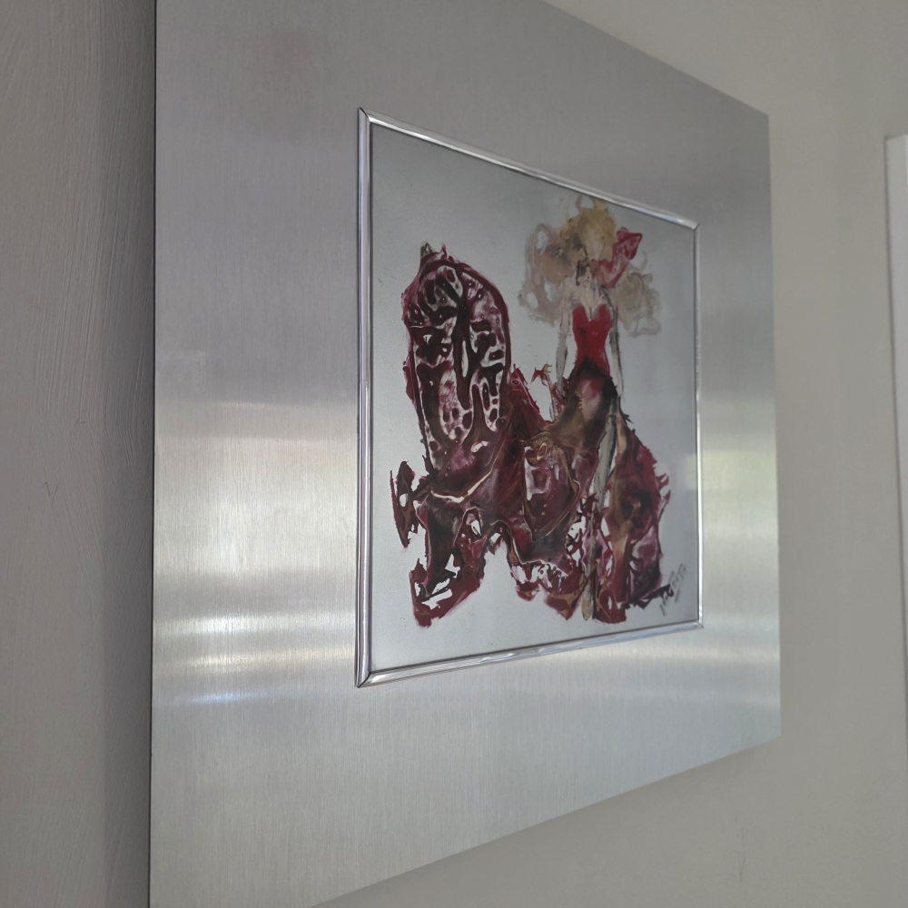 Queen of Hearts' Throne ( acrylic glass original) 