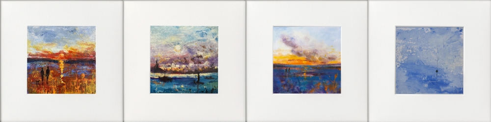 4 impressionist seascapes