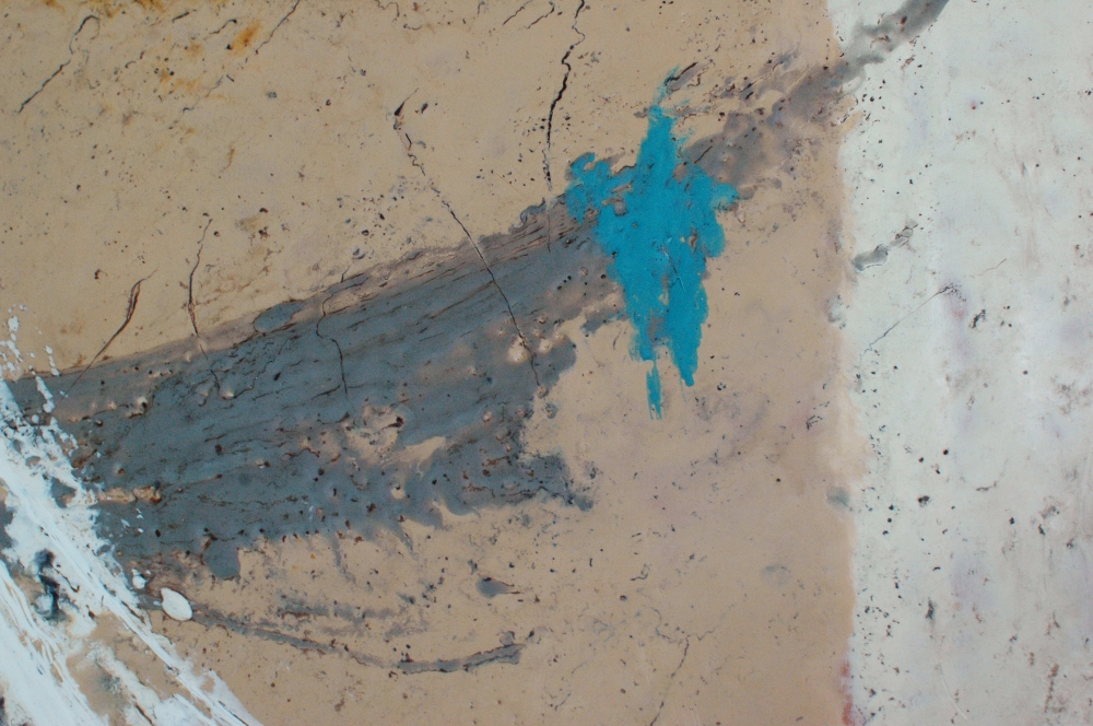 \"Angel feather\". Encaustic.