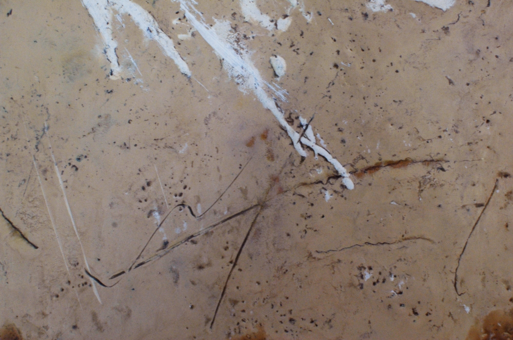 \"Angel feather\". Encaustic.
