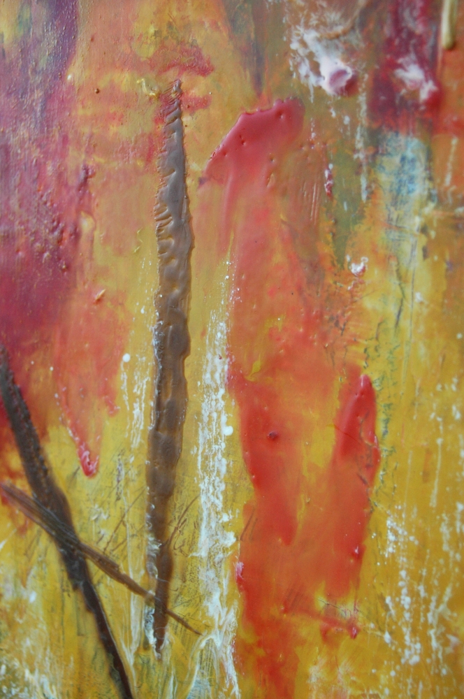 \"Bright Days\". Encaustic