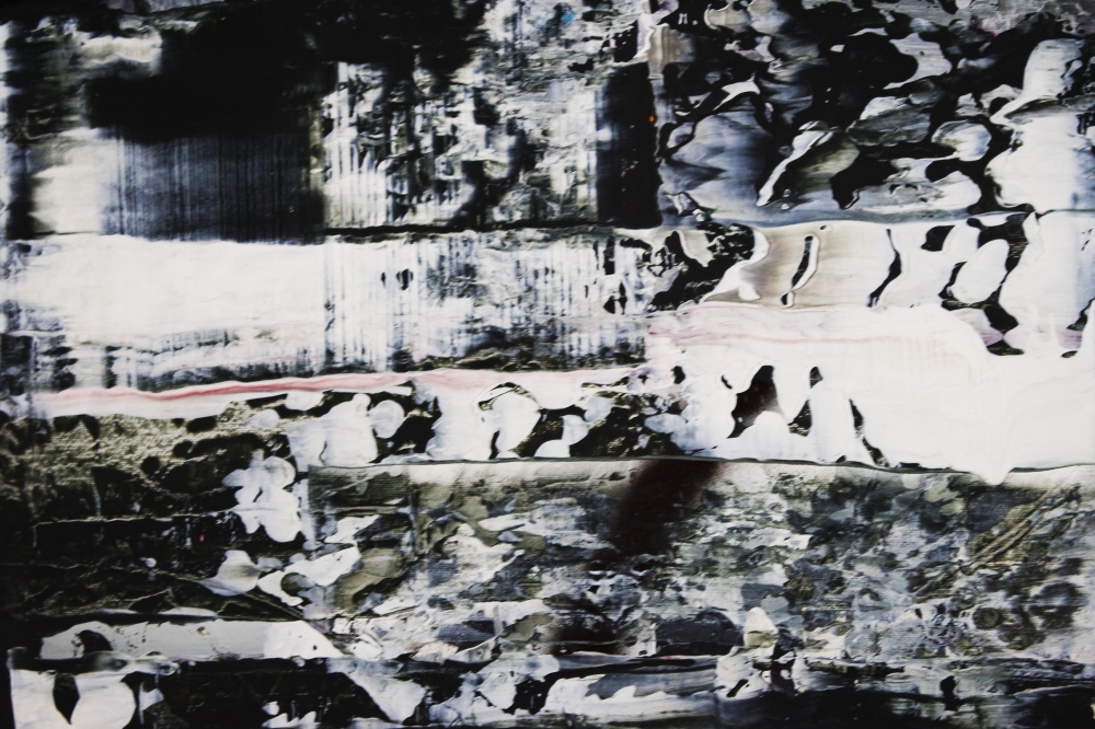 Abstract Fractured Black White Gray 5407