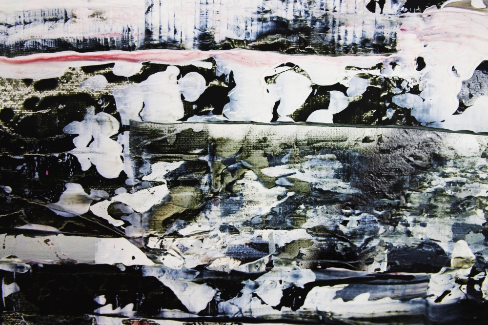 Abstract Fractured Black White Gray 5407