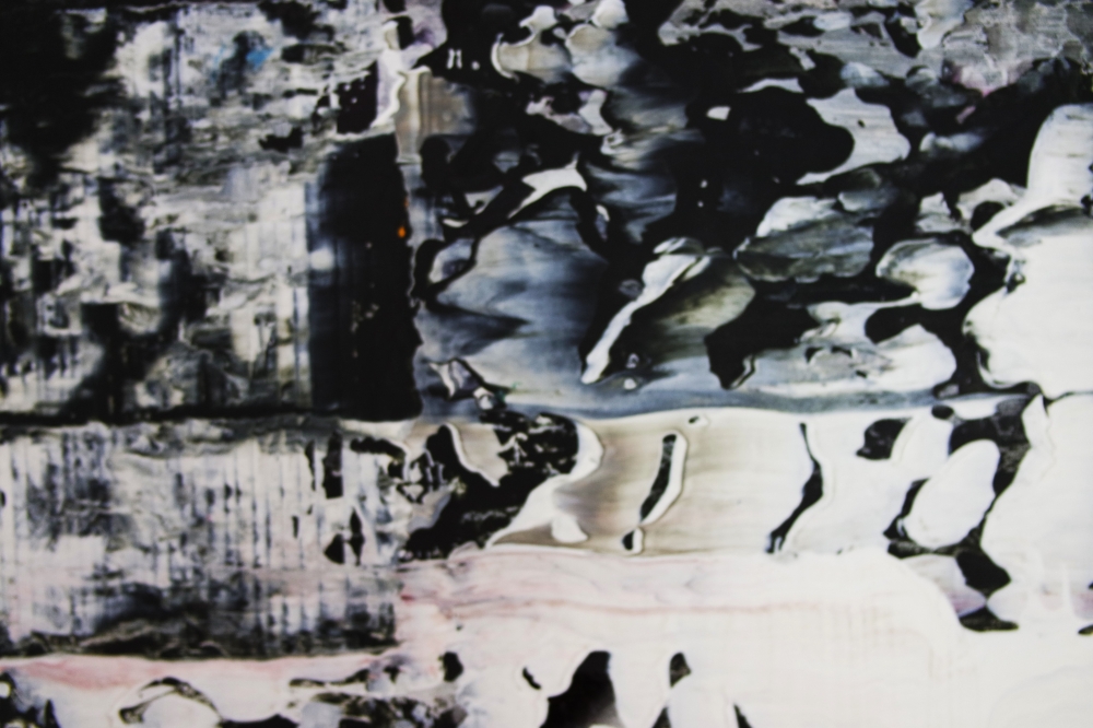 Abstract Fractured Black White Gray 5407
