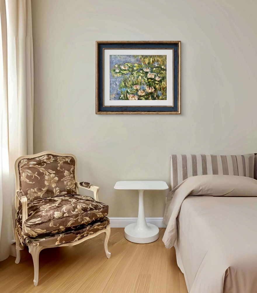 Eternal Bloom Pond | Monet-Inspired Water Lily Oil Painting