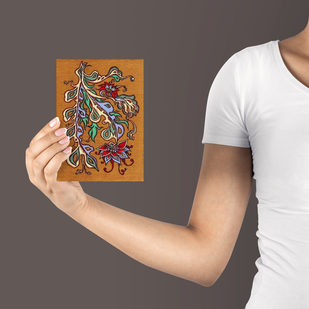 Ornamental Bloom – Miniature 13x18 cm