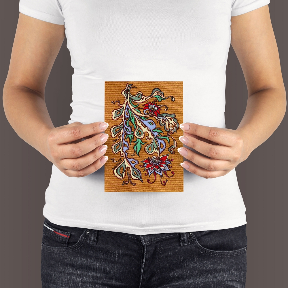 Ornamental Bloom – Miniature 13x18 cm