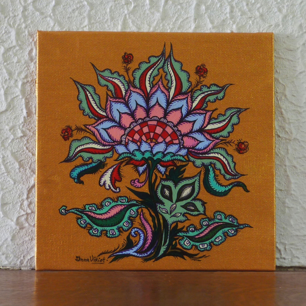 Floral Totem – Miniature 15x15 cm